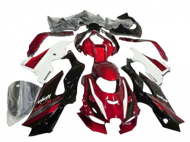 Carenados Moto Kawasaki ZX10R 2021-2025 - Rojo Blanco Negro Brillante Fábrica