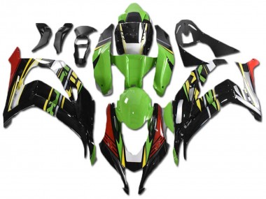 Carenados Moto Kawasaki ZX10R 2021-2025 - Verde Amarillo Rojo Negro Fábrica