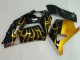 Carenados Moto Kawasaki ZX14R ZZR1400 2006-2011 - Negro Brillante Oro Llama Fábrica