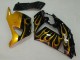 Carenados Moto Kawasaki ZX14R ZZR1400 2006-2011 - Negro Brillante Oro Llama Fábrica