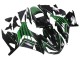 Carenados Moto Kawasaki ZX14R ZZR1400 2012-2024 - Verde Negro Brillante Raya Fábrica