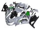 Carenados Moto Kawasaki ZX14R ZZR1400 2012-2024 - Gris Verde Negro Fábrica