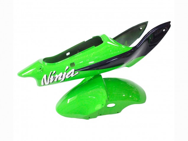 Carenados Moto Kawasaki ZX6R 1998-1999 - Verde Blanco Azul Oscuro Plata Fábrica