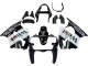 Carenados Moto Kawasaki ZX6R 2000-2002 - Negro Brillante Blanco West Michelin Fábrica