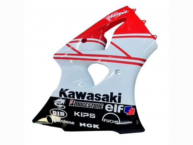 Carenados Moto Kawasaki ZX6R 2000-2002 - Blanco Rojo Negro Fábrica