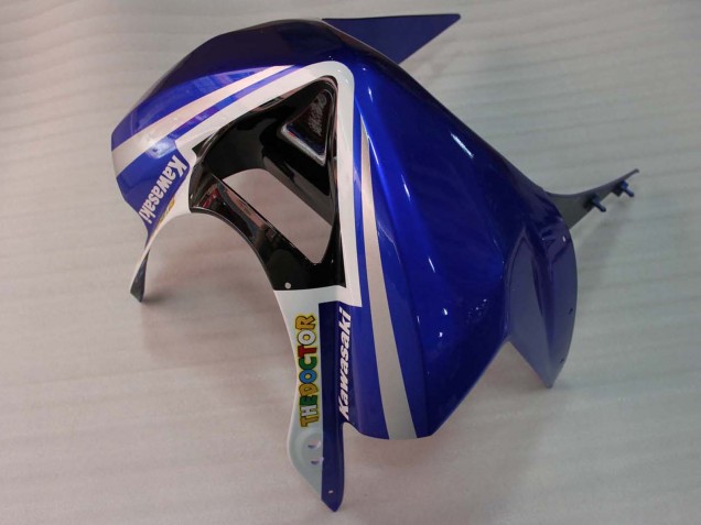 Carenados Moto Kawasaki ZX6R 2003-2004 - Blanco Azul Rojo Fiat Fábrica