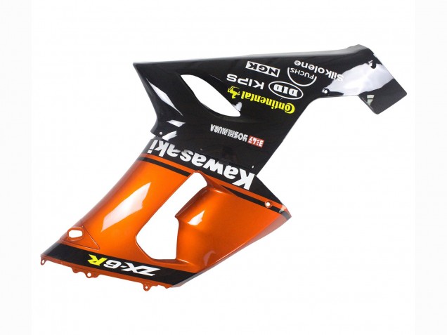 Carenado Moto Kawasaki ZX6R 2005-2006 - Naranja Negro Fábrica