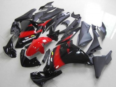 Carenado Moto Honda CBR250RR 2011-2015 - Negro Brillante Rojo Fábrica