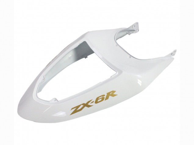 Carenados Moto Kawasaki ZX6R 2005-2006 - Blanco Negro Oro Ninja Fábrica