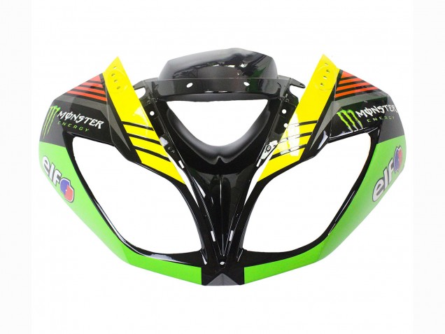 Carenados Moto Kawasaki ZX6R 2009-2012 - Verde Negro Brillante Amarillo Blanco Rojo Elf Monstruo Fábrica