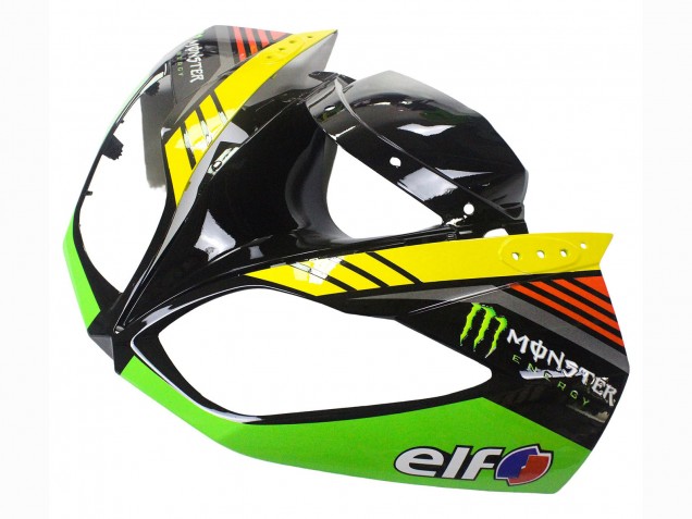 Carenados Moto Kawasaki ZX6R 2009-2012 - Verde Negro Brillante Amarillo Blanco Rojo Elf Monstruo Fábrica
