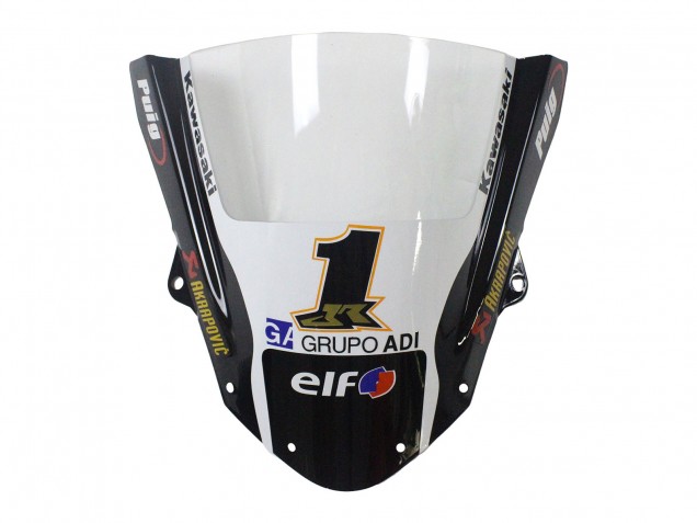Carenados Moto Kawasaki ZX6R 2009-2012 - Verde Negro Brillante Amarillo Blanco Rojo Elf Monstruo Fábrica