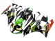 Carenados Moto Kawasaki ZX6R 2009-2012 - Verde Negro Brillante Amarillo Blanco Rojo Elf Monstruo Fábrica