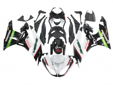 Carenados Moto Kawasaki ZX6R 2009-2012 - Blanco Rojo Negro Verde Fábrica