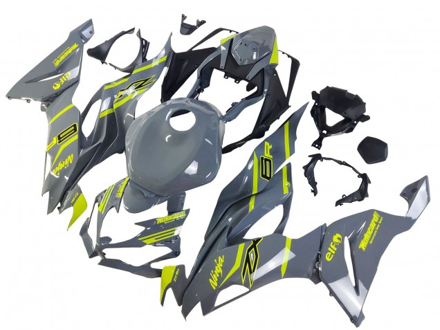 Carenados Moto Kawasaki ZX6R 2019-2022 - Nardo Gris Amarillo Fábrica