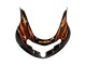 Carenados Moto Suzuki GSXR1000 2000-2002 - Negro Brillante Naranja Llama Fábrica
