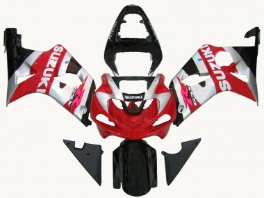 Carenados Moto Suzuki GSXR1000 2000-2002 - Rojo Plata Blanco Negro Fábrica