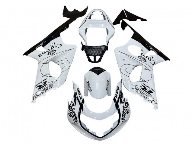 Carenados Moto Suzuki GSXR1000 2000-2002 - Blanco Negro Motul Corona Fábrica