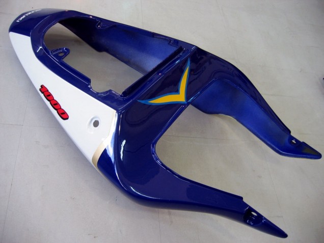 Carenados Moto Suzuki GSXR1000 2000-2002 - Amarillo Azul Oscuro Blanco Motul Corona Fábrica