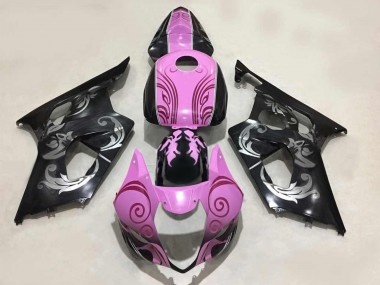 Carenados Moto Suzuki GSXR 1000 2003-2004 - Negro Rosa Fábrica
