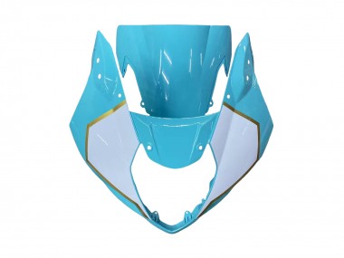 Carenados Moto Suzuki GSXR 1000 2003-2004 - Blanco Azul Claro Oro Fábrica