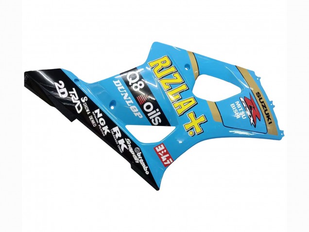 Carenados Moto Suzuki GSXR 1000 2003-2004 - Azul Claro Amarillo Negro Rizla Motul Fábrica