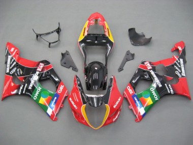 Carenados Moto Suzuki GSXR 1000 2003-2004 - Rojo Amarillo Azul Verde Negro JOMO Fábrica