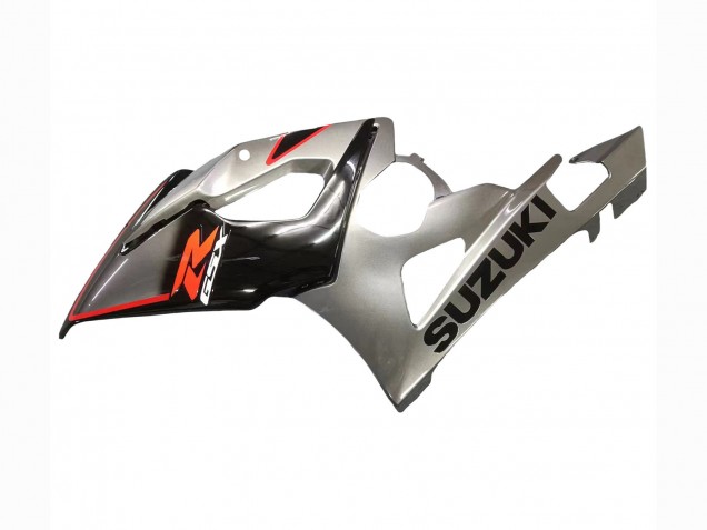Carenado Moto Suzuki GSXR 1000 2005-2006 - Plata Negro Rojo Fábrica