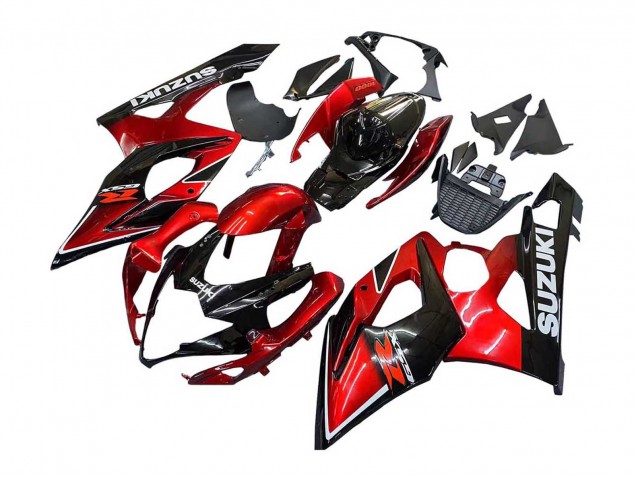 Carenados Moto Suzuki GSXR 1000 2005-2006 - Rojo Negro Brillante Fábrica