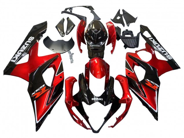 Carenados Moto Suzuki GSXR 1000 2005-2006 - Rojo Negro Brillante Fábrica