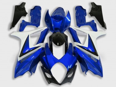 Carenado Moto Suzuki GSXR 1000 2007-2008 - Blanco Azul Negro Fábrica