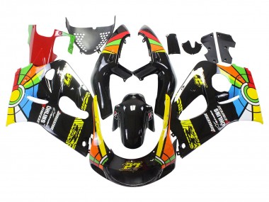 Carenados Moto Suzuki GSXR 600 / GSXR 750 1996-2000 - Negro Multicolor 27 Fábrica