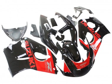 Carenados Moto Suzuki GSXR 600 / GSXR 750 1996-2000 - Negro Rojo Fábrica