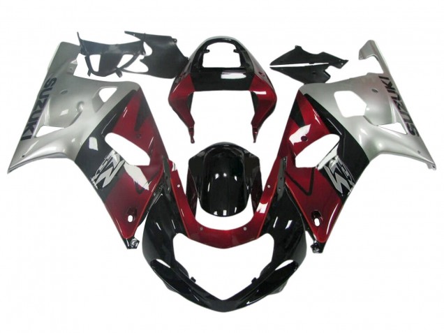 Carenados Moto Suzuki GSXR 600 / GSXR 750 1996-2000 - Azul Oscuro Blanco Fábrica