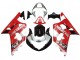 Carenado Moto Suzuki GSXR 600 / GSXR 750 2001-2003 - Rojo Blanco Negro Brillante Fábrica