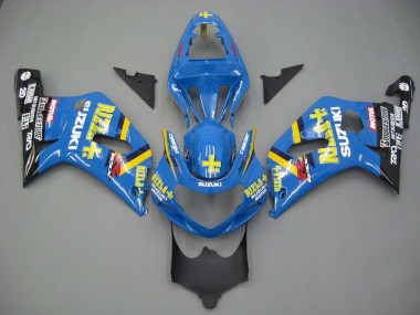 Carenados Moto Suzuki GSXR 600 / GSXR 750 2001-2003 - Azul Amarillo Negro Motul Rizla Fábrica