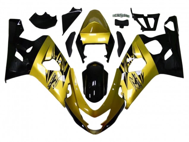Carenados Moto Suzuki GSXR 600 / GSXR 750 2004-2005 - Oro Negro Fábrica