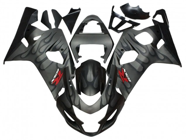 Carenados Moto Suzuki GSXR 600 / GSXR 750 2004-2005 - Gris Negro Llama Fábrica