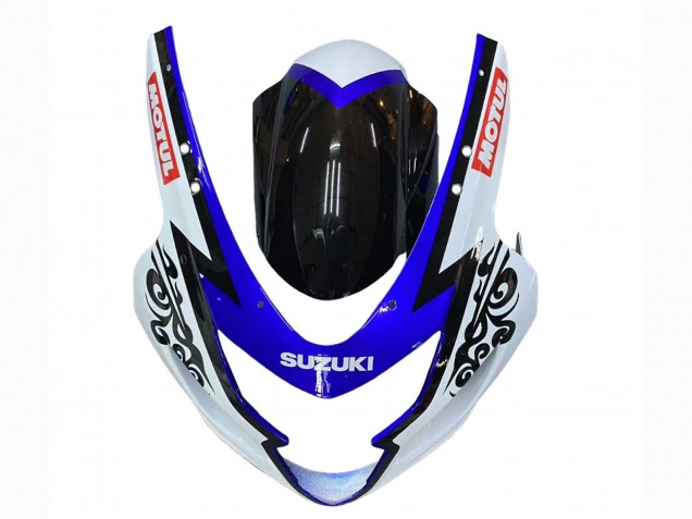 Carenado Moto Suzuki GSXR 600 / GSXR 750 2004-2005 - Blanco Azul Negro Corona Motul Fábrica