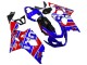 Carenados Moto Suzuki GSXR 600 / GSXR 750 2004-2005 - Azul Rojo Negro Motul Dunlop Fábrica