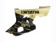 Carenados Moto Suzuki GSXR 600 / GSXR 750 2004-2005 - Negro Brillante Oro Corona Fábrica