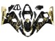 Carenados Moto Suzuki GSXR 600 / GSXR 750 2004-2005 - Negro Brillante Oro Corona Fábrica