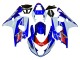 Carenado Moto Suzuki GSXR 600 / GSXR 750 2004-2005 - Blanco Azul Rojo Fábrica