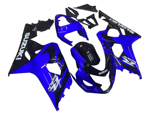 Carenados Moto Suzuki GSXR 600 / GSXR 750 2004-2005 - Azul Negro Blanco Calcomanía Fábrica