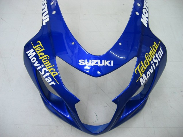 Carenados Moto Suzuki GSXR 600 / GSXR 750 2004-2005 - Azul Blanco Amarillo Verde Telefonica Motul MoviStar Fábrica