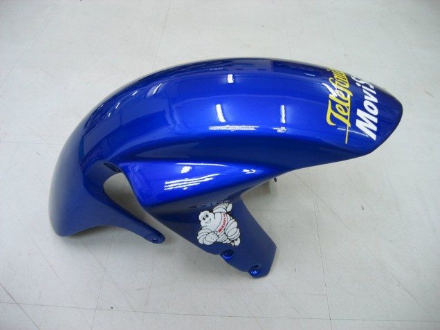 Carenados Moto Suzuki GSXR 600 / GSXR 750 2004-2005 - Azul Blanco Amarillo Verde Telefonica Motul MoviStar Fábrica