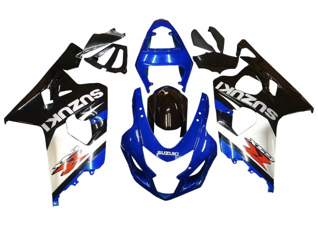 Carenados Moto Suzuki GSXR 600 / GSXR 750 2004-2005 - Azul Blanco Negro Fábrica