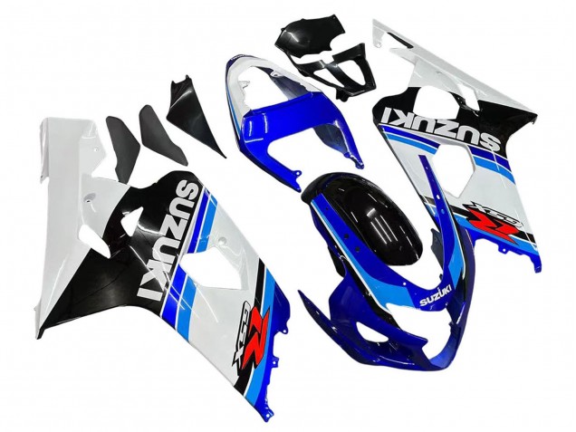 Carenado Moto Suzuki GSXR 600 / GSXR 750 2004-2005 - Blanco Azul Negro Rojo Fábrica