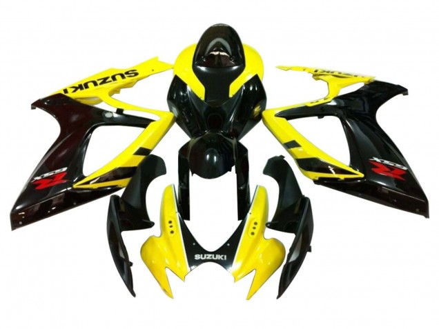 Carenados Moto Suzuki GSXR 600 / GSXR 750 2006-2007 - Amarillo Negro Brillante Rojo Fábrica