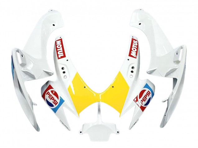 Carenados Moto Suzuki GSXR 600 / GSXR 750 2006-2007 - Blanco Rojo Amarillo Motul Fábrica